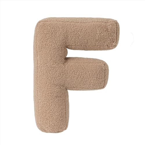 champracer Generisch Buchstabenkissen, Plüsch Buchstaben Kissen, Kinderzimmer Buchstabekissen, für Sofa Couch Auto Schlafzimmer Kinderzimmer Wohnzimmer Deko (F) von champracer