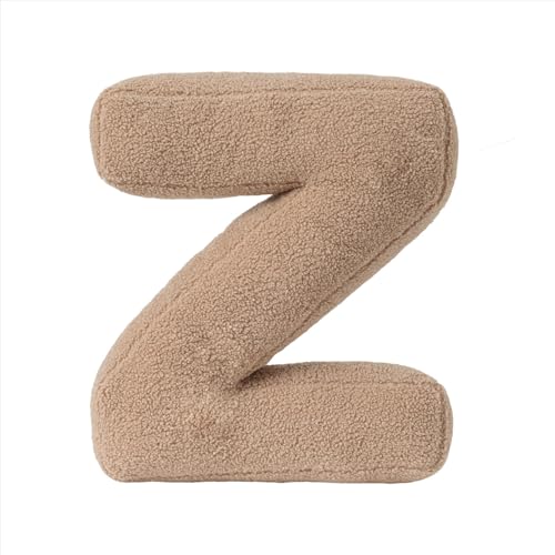 champracer Generisch Buchstabenkissen, Plüsch Buchstaben Kissen, Kinderzimmer Buchstabekissen, für Sofa Couch Auto Schlafzimmer Kinderzimmer Wohnzimmer Deko (Z) von champracer