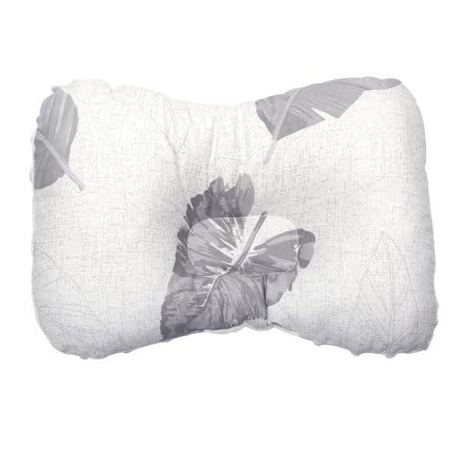 champracer Kindkissen, Kindkissen zu Flathead Kindkissen, Kindkissen, 0-12 Memory Foam Reisekissen, Autositz (graue Blätter,28 * 20 * 5cm) von champracer