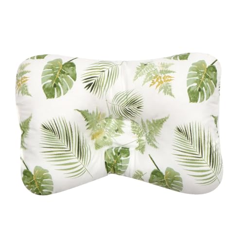 champracer Kindkissen, Kindkissen zu Flathead Kindkissen, Kindkissen, 0-12 Memory Foam Reisekissen, Autositz (grüne Blätter,28 * 20 * 5cm) von champracer