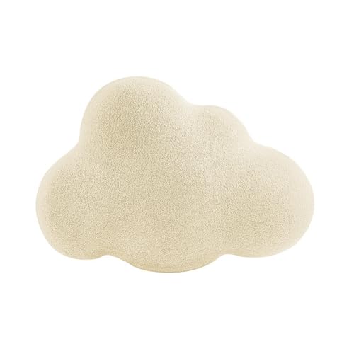 champracer Kuschelkissen Wolken Kissen Weiches Dekokissen für Baby- & Kinderzimmer für Mädchen & Jungen - Plüsch Kissen Dekokissen für Kinderzimmer Schlafzimmer Deko (Weiß) von champracer