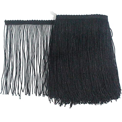 Spitzenband, 2 Yards Eindicken, Schwarz Fransenborte, 15 cm breit, Fransenbesatz, Band für DIY, Lateinisches Kleid, Bühnenkleidung, Accessoires, Spitzenband Spitzenband, 2 Yards Eindicken, Schwarz Fransenborte, 15 cm breit, Fransenbesatz, Band für DIY, Lateinisches Kleid, Bühnenkleidung, Accessoires, Spitzenband von chaojukj