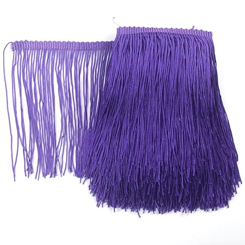 Spitzenband, 5 Yards, Dunkelviolett Fransenborte, 15 cm breit, Fransenbesatz, Band für DIY, Lateinisches Kleid, Bühnenkleidung, Accessoires, Spitzenband Spitzenband, 5 Yards, Dunkelviolett Fransenborte, 15 cm breit, Fransenbesatz, Band für DIY, Lateinisches Kleid, Bühnenkleidung, Accessoires, Spitzenband von chaojukj