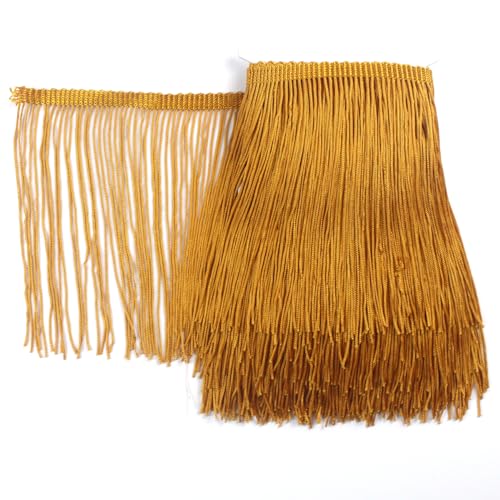 Spitzenband, 5 Yards, Gold Fransenborte, 15 cm breit, Fransenbesatz, Band für DIY, Lateinisches Kleid, Bühnenkleidung, Accessoires, Spitzenband Spitzenband, 5 Yards, Gold Fransenborte, 15 cm breit, Fransenbesatz, Band für DIY, Lateinisches Kleid, Bühnenkleidung, Accessoires, Spitzenband von chaojukj