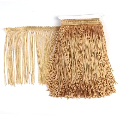 Spitzenband, 5 Yards, Mittel khaki Fransenborte, 15 cm breit, Fransenbesatz, Band für DIY, Lateinisches Kleid, Bühnenkleidung, Accessoires, Spitzenband Spitzenband, 5 Yards, Mittel khaki Fransenborte, 15 cm breit, Fransenbesatz, Band für DIY, Lateinisches Kleid, Bühnenkleidung, Accessoires, Spitzenband von chaojukj