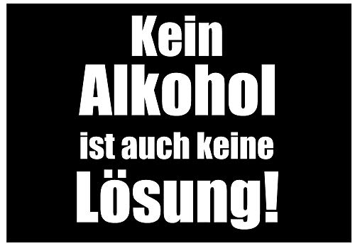 Fun-Aufkleber Kein Alkohol ist auch Keine Lösung Sticker Bier Beer von chemstickattack