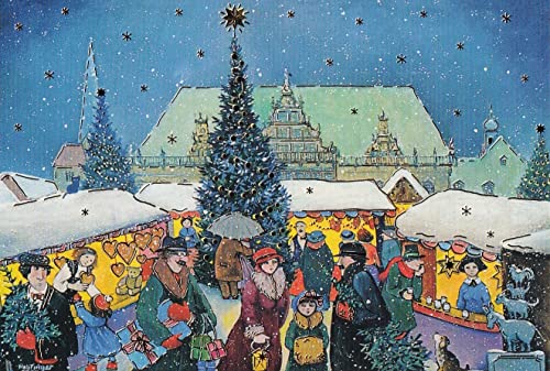 chemstickattack Weihnachtskarte Bremen Nostalgie Grußkarten Doppelkarte von chemstickattack