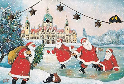 Weihnachtskarte Hannover Nostalgie Doppelkarte von chemstickattack