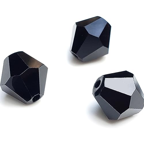 Chengmu 6 mm Doppelkegel-Glasperlen für Schmuckherstellung, 425 Stück, facettierte Form, Kristall-Abstandshalter-Perlen, Sortiment, Zubehör für Armband, Halskette für Großhandel – Schwarz Chengmu 6 mm Doppelkegel-Glasperlen für Schmuckherstellung, 425 Stück, facettierte Form, Kristall-Abstandshalter-Perlen, Sortiment, Zubehör für Armband, Halskette für Großhandel – Schwarz von chengmu