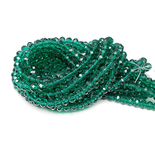 Chengmu 6 mm grüne Rondelle-Glasperlen für Schmuckherstellung, 720 Stück, facettierte Briolette-Form, Crytal-Abstandshalter, Sortimente, Zubehör für Armband, Halskette für Großhandel von chengmu