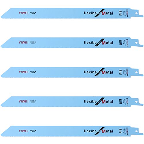 chenpaif Sägeblätter, 5 Stück 227 mm 9"BIM S1122AF Säbelsägeblatt zum Schneiden von Holz und Metall chenpaif Sägeblätter, 5 Stück 227 mm 9"BIM S1122AF Säbelsägeblatt zum Schneiden von Holz und Metall von chenpaif
