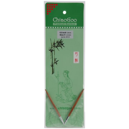 chiaogoo 2012W-4 12-Inch Bamboo Circular Knitting Needles, 4/3.5mm von chiaogoo
