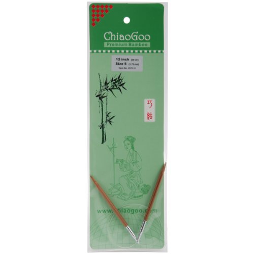 chiaogoo Bambus Rundstricknadeln 12-inch-Size 5/3.75 mm, andere, Mehrfarbig von chiaogoo