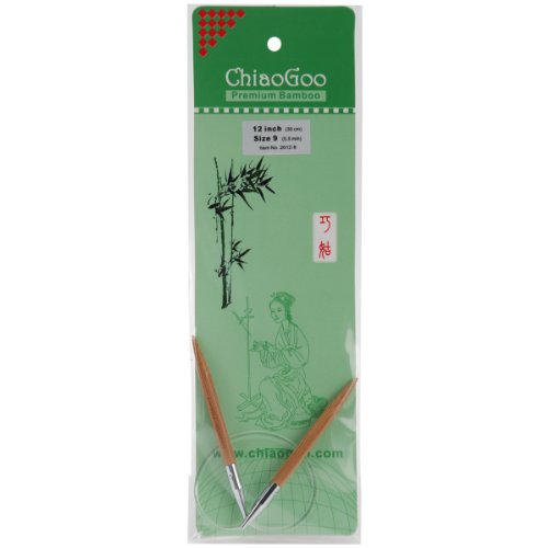 chiaogoo Bambus Rundstricknadeln 12-inch-Size 9/5,5 mm, andere, Mehrfarbig von chiaogoo