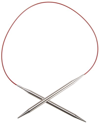 chiaogoo Circular Knitting Needle, Silver, Red, 17/12.75mm von chiaogoo