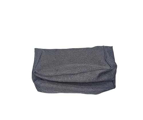 chilly pilley Bezüge für Palettenkissen, Sitzkissenbezug, Rückenkissenbezug, Viele Farben, Leinen-Optik (Rückenkissen 120x40x12, Grau) von chilly pilley