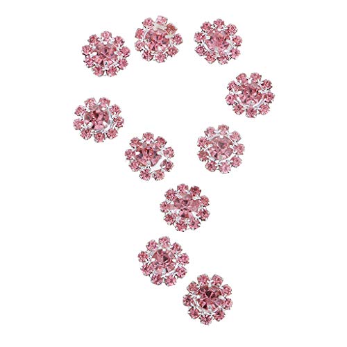 10 Feine Flatback Strass Buttons10mm DIY Verzierungen, Rosa, 1 cm 10 Feine Flatback Strass Buttons10mm DIY Verzierungen, Rosa, 1 cm von chiwanji
