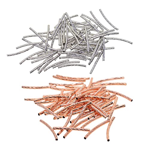 chiwanji 100er Pack Kupfernudel Lange Röhrenperlen Gebogener Stil mit Graviertem Muster, 0,98 X 0,08, für Handgefertigte Armbänder, Die Ergebnisse Erziele chiwanji 100er Pack Kupfernudel Lange Röhrenperlen Gebogener Stil mit Graviertem Muster, 0,98 X 0,08, für Handgefertigte Armbänder, Die Ergebnisse Erziele von chiwanji