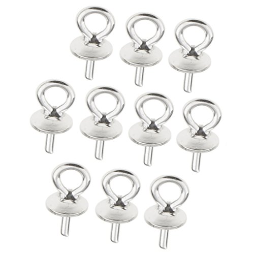 chiwanji 10pcs Sterling Silber Perlenkappen Schmuckherstellung Steckverbinder DIY Anhänger Erkenntnisse - Silber, 5mm von chiwanji