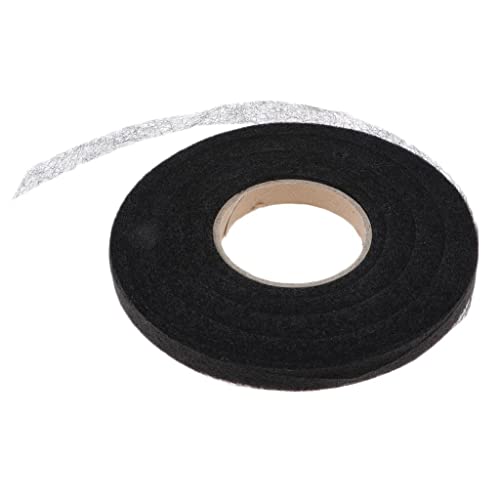 chiwanji 90 Yards Doppelseitiges Textilklebeband zum Aufbügeln Saumband Bügelband schwarz Nähzubehör für Handarbeiten DIY Fixieren von, 1,5 cm von chiwanji