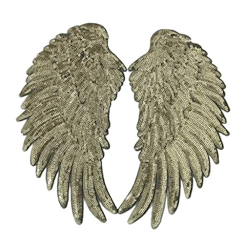 chiwanji Pailletten- zum Aufbügeln, Engel Aufnäher Bügelbild Aufbügler für t-Shirt and Jeans Kleidung, Golden chiwanji Pailletten- zum Aufbügeln, Engel Aufnäher Bügelbild Aufbügler für t-Shirt and Jeans Kleidung, Golden von chiwanji