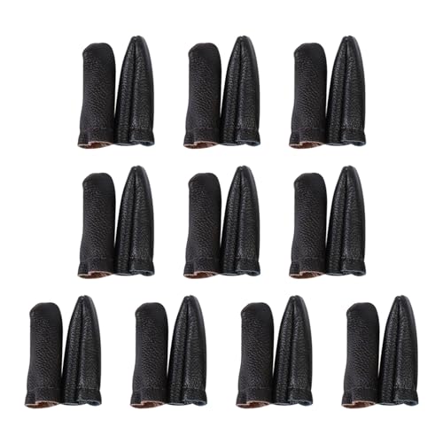 churuso 5 Sets/10 Sets Leder Fingerhut Fingerschutz Daumen Und Zeigefinger Fingerhut/Schutz Für Handnähen Handarbeiten Basteln Näh Fingerhut Zum Quilten Nähen Fingerhut Fingerschutz Nähen Fingerhut von churuso