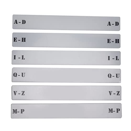 Schallplatten-Trennwände A‑Z, Plattenregal-Trennkarten mit Staubfolie, Horizontale Etiketten-Organizer-Karteikarte für die Aufbewahrung von Schallplattenregalen von ciciglow