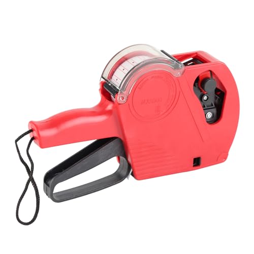 ciciglow Praktische 8 -stellige Labeller -Preisschild mit Gezackten Auslassrollenhandbuch für Supermarktpreis für Supermarktpreis für Supermarktgift Shop von ciciglow