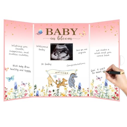 Klassisches Winnie-Gästebuch für Babyparty, Baby in Bloom, Unterschriftenbuch, rosa Willkommens-Baby-Gästebuch, florales Thema, Gästeunterschrift im Buch für Geburtstagsparty, Party-Dekoration Klassisches Winnie-Gästebuch für Babyparty, Baby in Bloom, Unterschriftenbuch, rosa Willkommens-Baby-Gästebuch, florales Thema, Gästeunterschrift im Buch für Geburtstagsparty, Party-Dekoration von cidobi