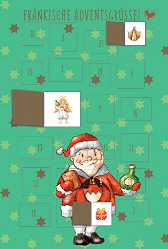 Cityproducts - 3561 - Weihnachten, Adventskalender-Doppelkarte: Fränkische Adventsgrüße, DIN A6, mit Umschlag von cityproducts