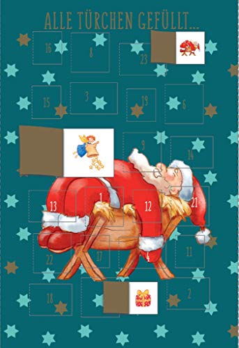 Cityproducts - 3574 - Weihnachten, Adventskalender-Doppelkarte: Alle Türchen gefüllt, DIN A6, mit Umschlag Cityproducts - 3574 - Weihnachten, Adventskalender-Doppelkarte: Alle Türchen gefüllt, DIN A6, mit Umschlag von cityproducts