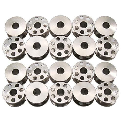 CKPSMS Marke: #503855 Metallspulen passend für Elna Air Electronic Carina Jubilee Lotus Star (20 Stück) von ckpsms