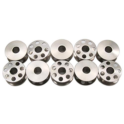 CKPSMS Metallspulen für Elna Air Electronic Carina Jubilee Lotus Star (10 Stück) von ckpsms