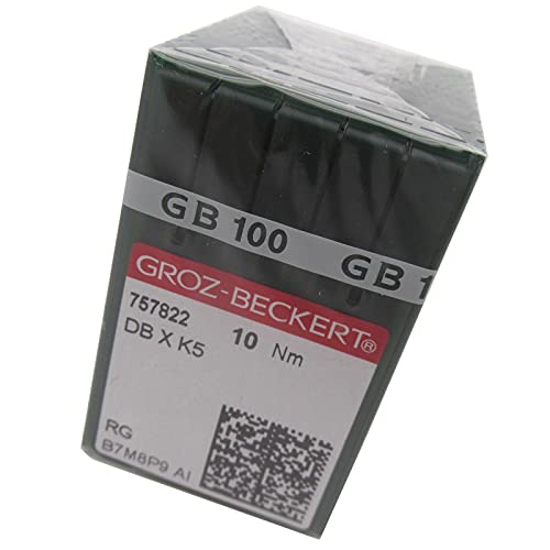 GROZ-BECKERT-NADEL - 100 Groz Beckert DBXK5 Sticknähmaschinennadeln Kompatibel mit Tajima Barudan SWF (Größe 65/9) von ckpsms