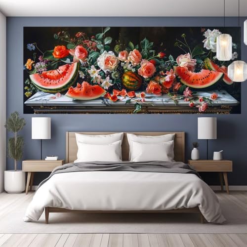 Diamond Painting Erwachsene Groß XXL 120x55cm Diamond Painting Wassermelone, DIY Malen Nach Zahlen Erwachsene Blume, Full Drill Cross Stickerei Bilder Malerei Basteln Kits, Wohnzimmer Zimmer Deko Y660 Diamond Painting Erwachsene Groß XXL 120x55cm Diamond Painting Wassermelone, DIY Malen Nach Zahlen Erwachsene Blume, Full Drill Cross Stickerei Bilder Malerei Basteln Kits, Wohnzimmer Zimmer Deko Y660 von clldy