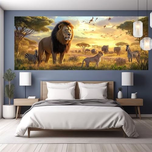 Diamond Painting Erwachsene Groß XXL 180x80cm Diamond Painting Sonnenuntergang, 5D DIY Malen Nach Zahlen Erwachsene Tiere, Full Drill Cross Stickerei Bilder Malerei Basteln Kits, Zimmer Deko Y1108 von clldy