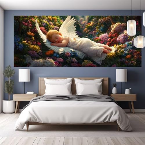 Diamond Painting Erwachsene Groß XXL 70x30cm Diamond Painting Engel, 5D DIY Malen Nach Zahlen Erwachsene Blume, Full Drill Cross Stickerei Bilder Malerei Basteln Kits, Wand Wohnzimmer Zimmer Deko Y644 Diamond Painting Erwachsene Groß XXL 70x30cm Diamond Painting Engel, 5D DIY Malen Nach Zahlen Erwachsene Blume, Full Drill Cross Stickerei Bilder Malerei Basteln Kits, Wand Wohnzimmer Zimmer Deko Y644 von clldy