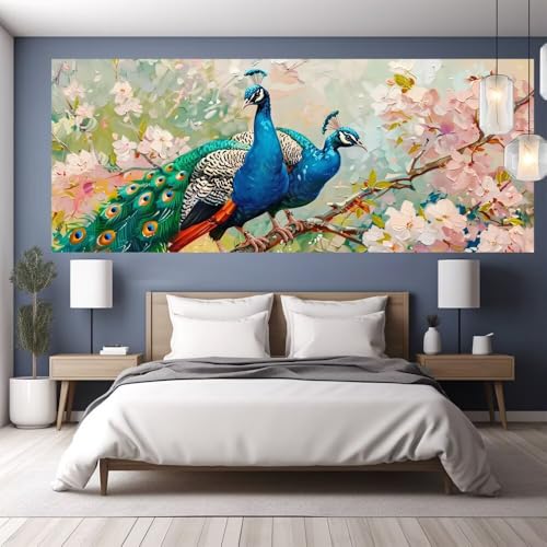 Diamond Painting Erwachsene Groß XXL 70x30cm Diamond Painting Pfau, 5D DIY Malen Nach Zahlen Erwachsene Blume, Full Drill Cross Stickerei Bilder Malerei Basteln Kits, Wand Wohnzimmer Zimmer Deko Y1042 Diamond Painting Erwachsene Groß XXL 70x30cm Diamond Painting Pfau, 5D DIY Malen Nach Zahlen Erwachsene Blume, Full Drill Cross Stickerei Bilder Malerei Basteln Kits, Wand Wohnzimmer Zimmer Deko Y1042 von clldy