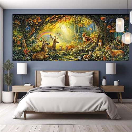 Diamond Painting Erwachsene Groß XXL 70x30cm Diamond Painting Wald, 5D DIY Malen Nach Zahlen Erwachsene Tier,Full Drill Cross Stickerei Bilder Malerei Basteln Kits,Wohnzimmer Zimmer Deko Geschenk Y544 Diamond Painting Erwachsene Groß XXL 70x30cm Diamond Painting Wald, 5D DIY Malen Nach Zahlen Erwachsene Tier,Full Drill Cross Stickerei Bilder Malerei Basteln Kits,Wohnzimmer Zimmer Deko Geschenk Y544 von clldy