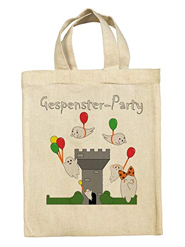 clothinx Lustige Kindergeburtstag Mitgebsel Tasche Beutel im Set mit Geburtstag Motto Gespenster 10er Pack von clothinx