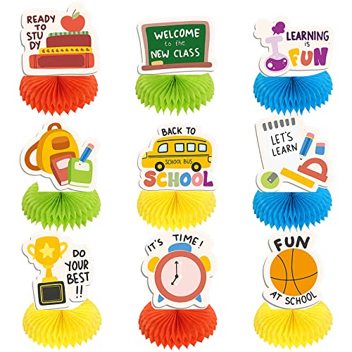 9 Stück Schulanfang Wabenaufsätze 3D Schulanfang Tischdekoration Schulanfang Bus Wabenaufsatz Tischdekoration Willkommen Schulanfang Party Zubehör für Zuhause Klassenzimmer Dekoration 9 Stück Schulanfang Wabenaufsätze 3D Schulanfang Tischdekoration Schulanfang Bus Wabenaufsatz Tischdekoration Willkommen Schulanfang Party Zubehör für Zuhause Klassenzimmer Dekoration von clothmile
