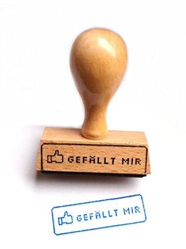 Der Gefällt-mir-Stempel aus Holz von clubtrend