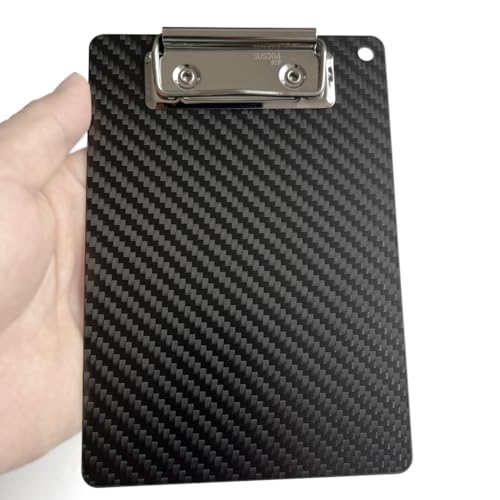 Starres Klemmbrett aus reiner Kohlefaser, Klemmbrett aus Kohlefaser für A6-Größe Starres Klemmbrett aus reiner Kohlefaser, Klemmbrett aus Kohlefaser für A6-Größe von cncarbonfiber