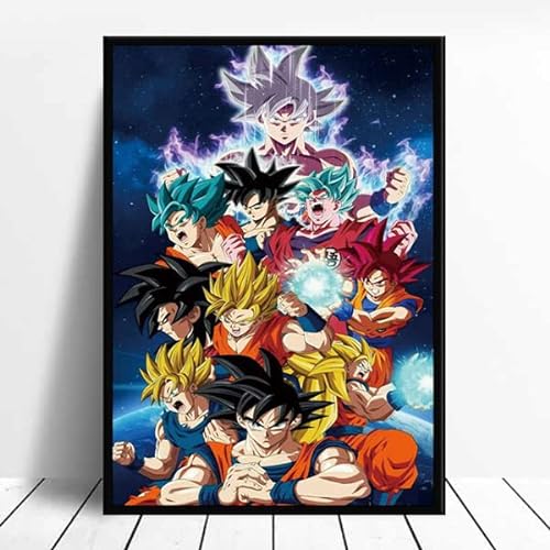 cnmd DIY Malen nach Zahlen Japanischer Anime Manga Film Kunst Bild diy malen nach zahlen kits malen für Erwachsene Gemälde für Wohnzimmer Geeignet für50x70cm(Kombinationsfeld) von cnmd