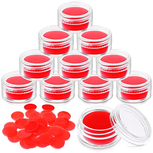 Cobee®30 Stück Diamond Art Painting Stift Kleber, 0,9 Zoll DIY Diamond Art Painting Glue Clay mit 10er Pack Organizer Box für Diamant Malerei Zubehör, Kreuzstich Bohrschlamm(rot) von Cobee