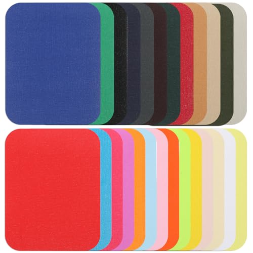 cobee 26 Stück Patches zum Aufnähen, 26 Farben Stoff zum Aufbügeln Selbstklebender Flicken zum Aufbügeln 12.5x9.5CM Aufbügelflicken Bügelflicken für T-Shirt Jeans Kleidung Tasche cobee 26 Stück Patches zum Aufnähen, 26 Farben Stoff zum Aufbügeln Selbstklebender Flicken zum Aufbügeln 12.5x9.5CM Aufbügelflicken Bügelflicken für T-Shirt Jeans Kleidung Tasche von Cobee