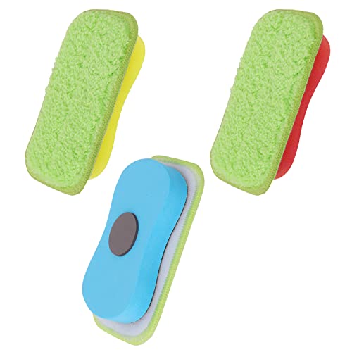 cobee 3 Piece Microfiber Dust Free Chalk Eraser, Washable Chalkboard Eraser, Dry Eraser, Magnetic Reusable Chalk Eraser for Chalk, Markers, Classroom, Home and Office School Supplies (Blue+Yellow+Red) cobee 3 Piece Microfiber Dust Free Chalk Eraser, Washable Chalkboard Eraser, Dry Eraser, Magnetic Reusable Chalk Eraser for Chalk, Markers, Classroom, Home and Office School Supplies (Blue+Yellow+Red) von Cobee