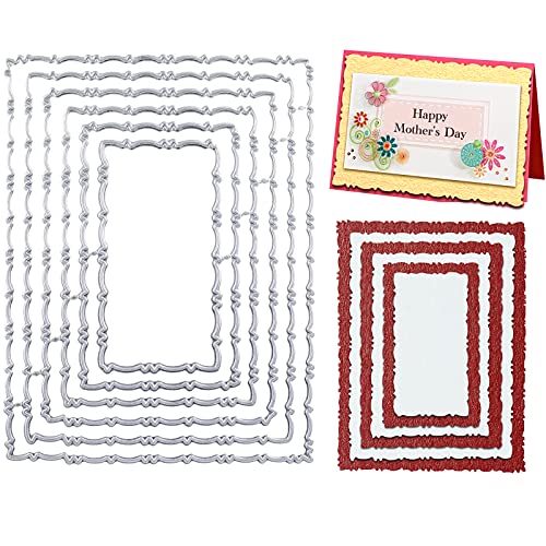 cobee 6 Stück Stanzmaschine Stanzschablone, Stanzschablonen Rahmen Spitze Scrapbooking Prägeschablonen Stanzformen Schablonen für DIY Karte Sammelalbum Scrapbooking Fotoalbum Deko Cutting Dies cobee 6 Stück Stanzmaschine Stanzschablone, Stanzschablonen Rahmen Spitze Scrapbooking Prägeschablonen Stanzformen Schablonen für DIY Karte Sammelalbum Scrapbooking Fotoalbum Deko Cutting Dies von Cobee