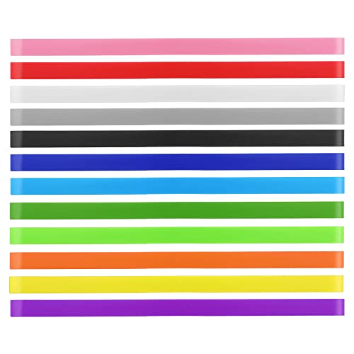 cobee Bunte Gummibänder, 12 Stück, große Silikonbänder, elastische Gummibänder für Bücher, Klemmbrett, Notizbuch, große Kordeln, Boxen cobee Bunte Gummibänder, 12 Stück, große Silikonbänder, elastische Gummibänder für Bücher, Klemmbrett, Notizbuch, große Kordeln, Boxen von Cobee