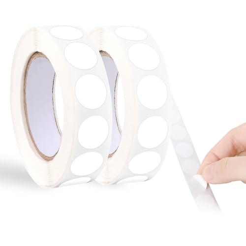 cobee Klebepunkte Aufkleber Rund zum Beschriften 13mm, 2000 Stück Runde Aufkleber Wasserfeste Kreisförmige Aufkleber Selbstklebend Rolle kleine Klebepunkte Etiketten für Büro Zuhause(2000 Stück Weiß) cobee Klebepunkte Aufkleber Rund zum Beschriften 13mm, 2000 Stück Runde Aufkleber Wasserfeste Kreisförmige Aufkleber Selbstklebend Rolle kleine Klebepunkte Etiketten für Büro Zuhause(2000 Stück Weiß) von Cobee